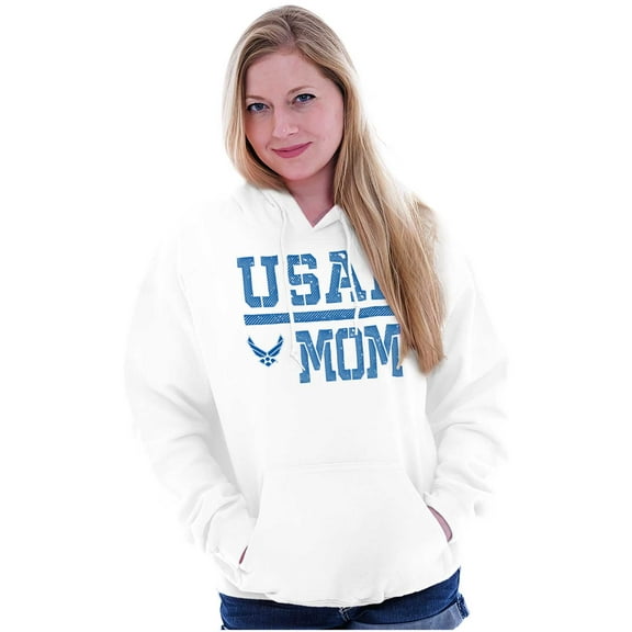 US Air Force USAF Mother Military Mom Hoodie Sweatshirt Women Brisco Brands X