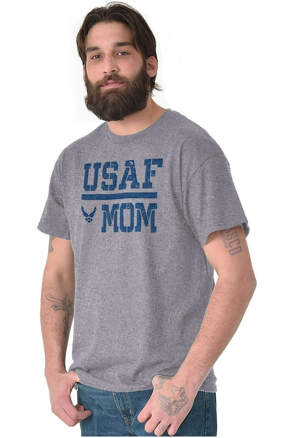 US Air Force USAF Mother Military Mom Men's Graphic T Shirt Tees Brisco Brands S