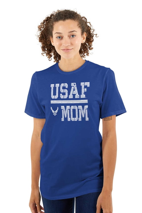 USAF Mother Military Mom Women Plus Size Graphic Tee Tees Brisco Brands 3X