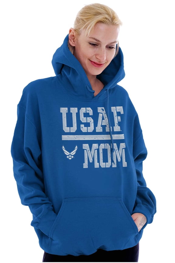 USAF Mother Military Mom Women Plus Size Hoodie Brisco Brands 3X