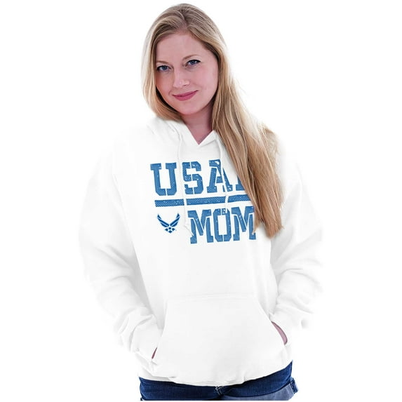 US Air Force USAF Mother Military Mom Women Plus Size Hoodie Brisco Brands 4X