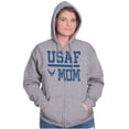 thumbnail image 1 of US Air Force USAF Mother Military Mom Women Plus Size Zipper Hoodie Brisco Brands 4X, 1 of 5