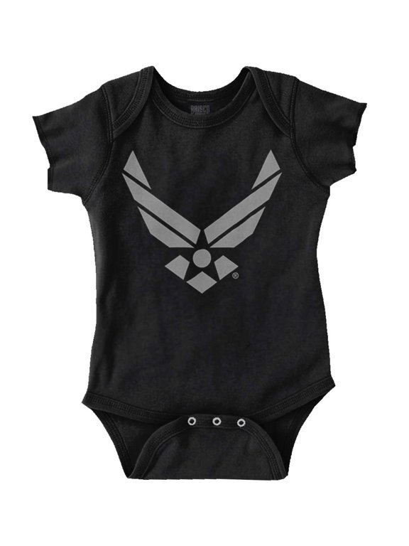 US Air Force USAF Official Symbol Romper Boys or Girls Infant Baby Brisco Brands 18M