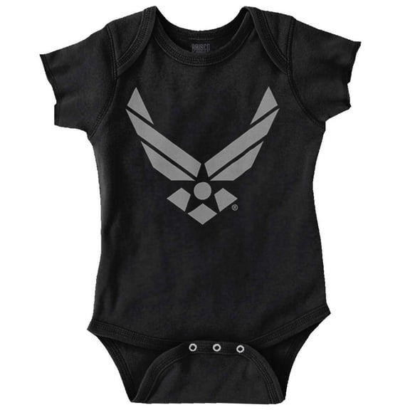 US Air Force USAF Official Symbol Romper Boys or Girls Infant Baby Brisco Brands NB