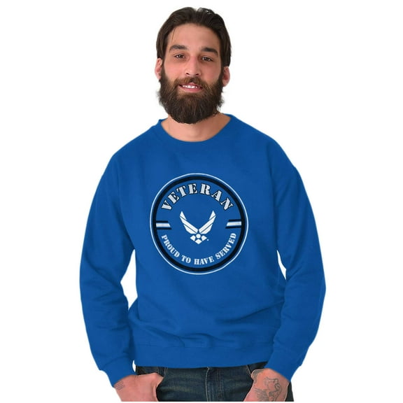 US Air Force USAF Proud Veteran Sweatshirt for Men or Women Brisco Brands M