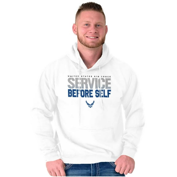 US Air Force USAF Service Before Self Hoodie Sweatshirt Women Men Brisco Brands M
