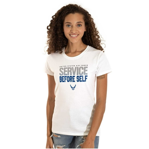 US Air Force USAF Service Before Self Women's T Shirt Ladies Tee Brisco Brands S