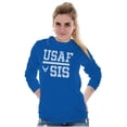 thumbnail image 1 of US Air Force USAF Sis Sister Women's Long Sleeve T Shirt Brisco Brands S, 1 of 6