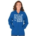 thumbnail image 1 of US Air Force USAF Sis Sister Zip Hoodie Sweatshirt Women Brisco Brands S, 1 of 6