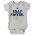 thumbnail image 1 of US Air Force USAF Sister Proud Sis Bodysuit Jumper Girls Infant Baby Brisco Brands 12M, 1 of 6