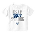 thumbnail image 1 of US Air Force USAF Strong Sister Youth T Shirt Tee Girls Infant Toddler Brisco Brands 18M, 1 of 6