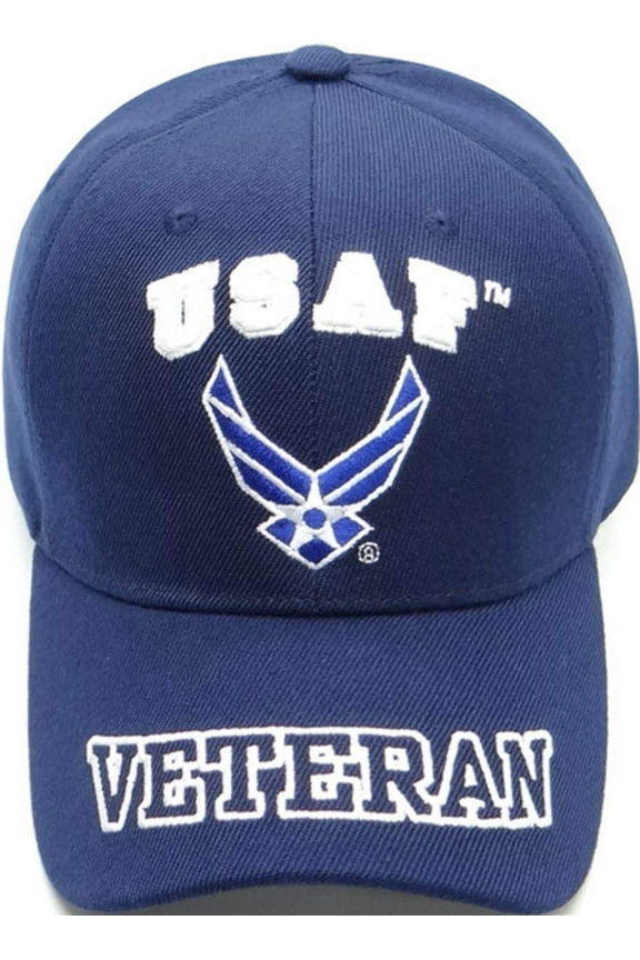 US Air Force USAF Veteran Blue Baseball Hat Cap