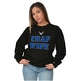 thumbnail image 1 of US Air Force USAF Wife Proud Spouse Women Crewneck Sweatshirt Brisco Brands M, 1 of 6