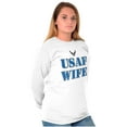 thumbnail image 1 of US Air Force USAF Wife Proud Spouse Women's Long Sleeve T Shirt Brisco Brands M, 1 of 6