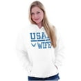 thumbnail image 1 of US Air Force USAF Wife Spouse Hoodie Sweatshirt Women Brisco Brands X, 1 of 6