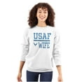 thumbnail image 1 of US Air Force USAF Wife Spouse Women Plus Size Sweatshirt Brisco Brands 2X, 1 of 5