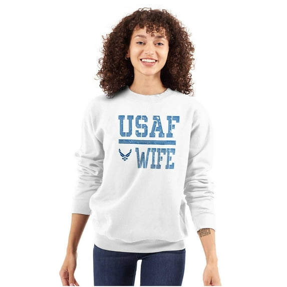 US Air Force USAF Wife Spouse Women Plus Size Sweatshirt Brisco Brands 2X