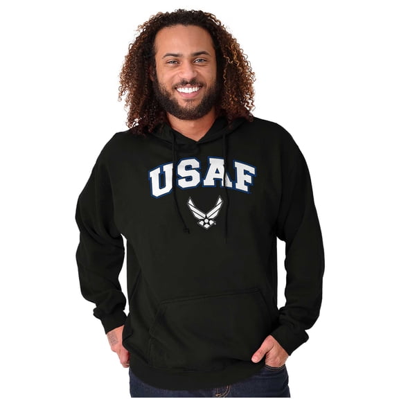 US Air Force USAF Wing Emblem Hoodie Sweatshirt Women Men Brisco Brands X