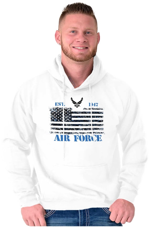 US Air Force United States Flag Hoodie Sweatshirt Women Men Brisco Brands M