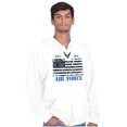thumbnail image 1 of US Air Force United States Flag Unisex Plus Size Zip Hoodie Brisco Brands 2X, 1 of 5