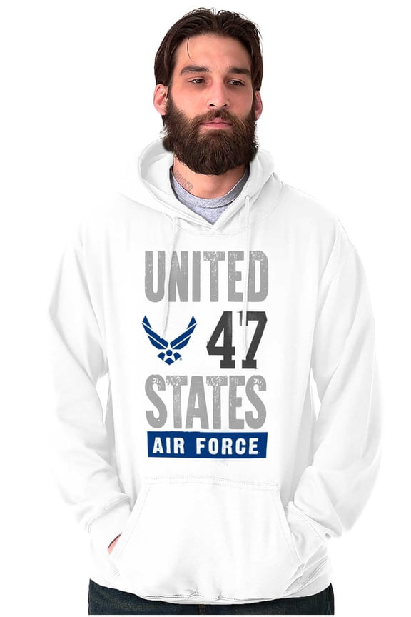 US Air Force United States Wings Logo Hoodie Sweatshirt Women Men Brisco Brands L