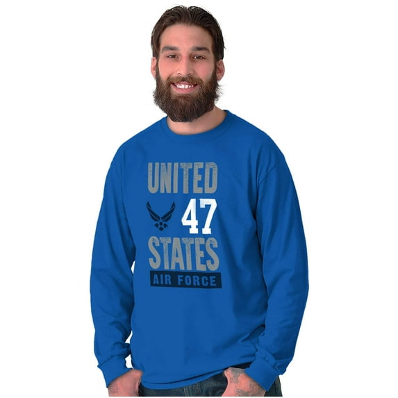 US Air Force United States Wings Logo Long Sleeve TShirt Men Women Brisco Brands S