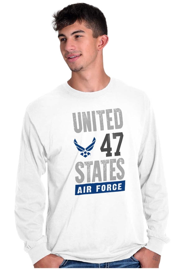 US Air Force United States Wings Logo Long Sleeve TShirt Men Women Brisco Brands S