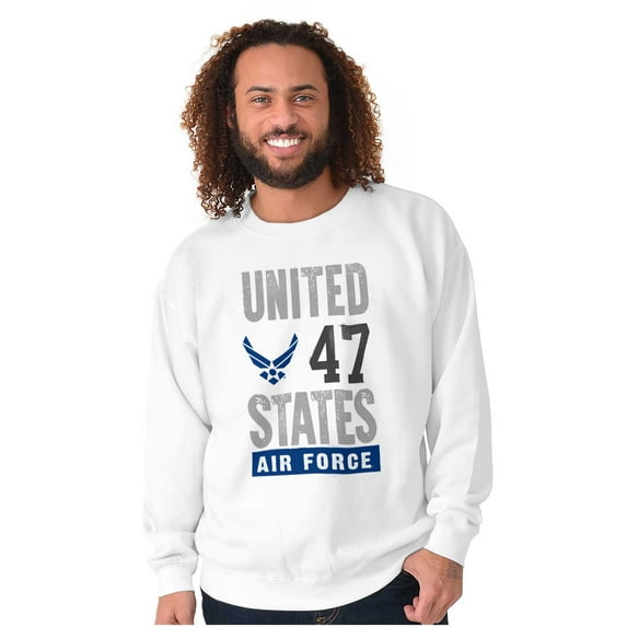 US Air Force United States Wings Logo Sweatshirt for Men or Women Brisco Brands L