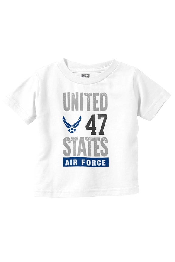 US Air Force United States Wings Logo Toddler Boy Girl T Shirt Infant Toddler Brisco Brands 4T