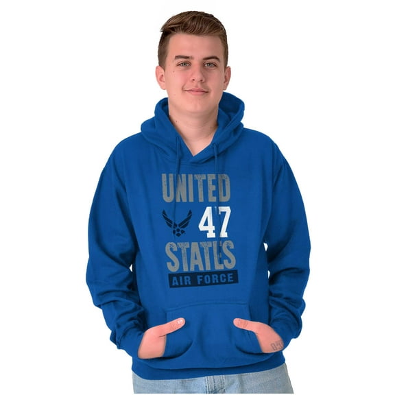 US Air Force United States Wings Logo Unisex Plus Fleece Graphic Hoodie Brisco Brands 3X