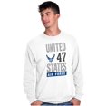 thumbnail image 1 of US Air Force United States Wings Logo Unisex Plus Size Long Sleeve Shirt Brisco Brands 3X, 1 of 5
