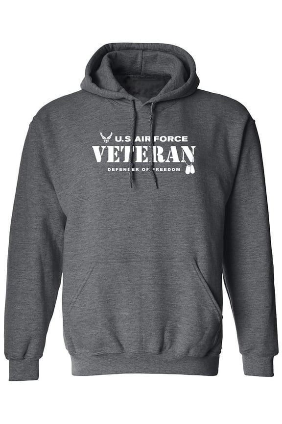 US Air Force Vet Defender of Freedom Adult Hooded Sweatshirt
