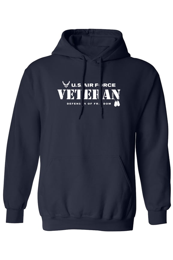 US Air Force Vet Defender of Freedom Adult Hooded Sweatshirt