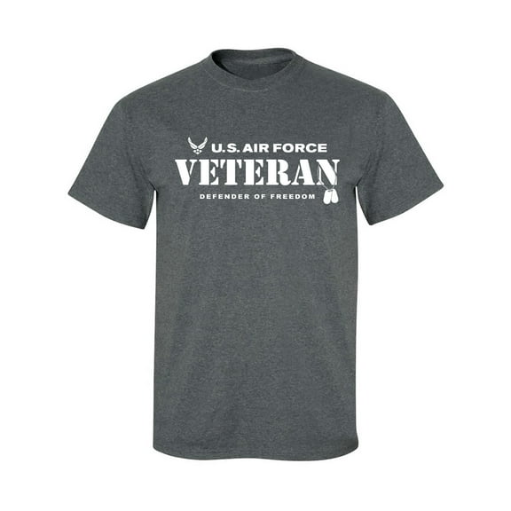 US Air Force Vet Defender of Freedom Adult Short Sleeve T-shirt