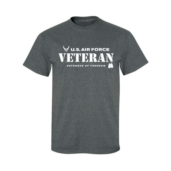 US Air Force Vet Defender of Freedom Adult Short Sleeve T-shirt