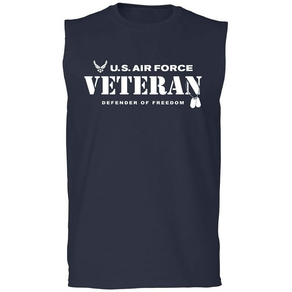 US Air Force Vet Defender of Freedom Adult Sleeveless Tee