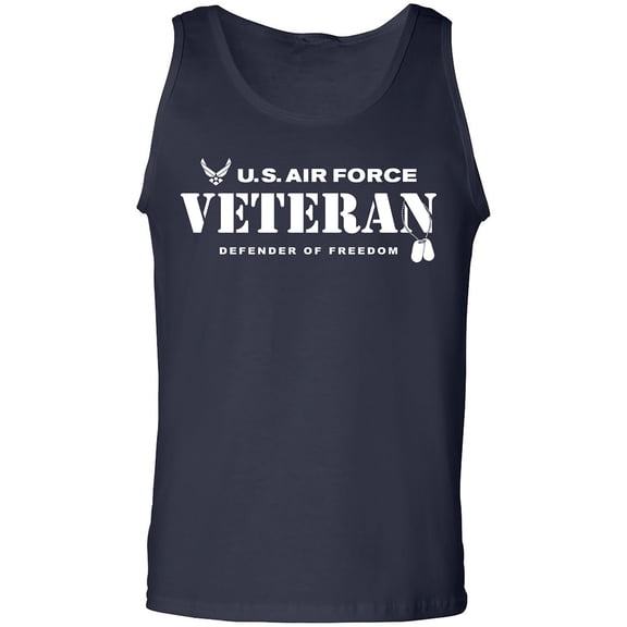 US Air Force Vet Defender of Freedom Adult Tank Top