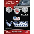 thumbnail image 1 of US Air Force Veteran Car Decals - Set of 5 USAF Window Stickers Logo Vinyl Decal for Vehicle Truck Bumper Water Bottle Laptop, 1 of 5
