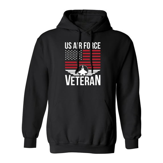 US Air Force Veteran Flag Adult Hooded Sweatshirt
