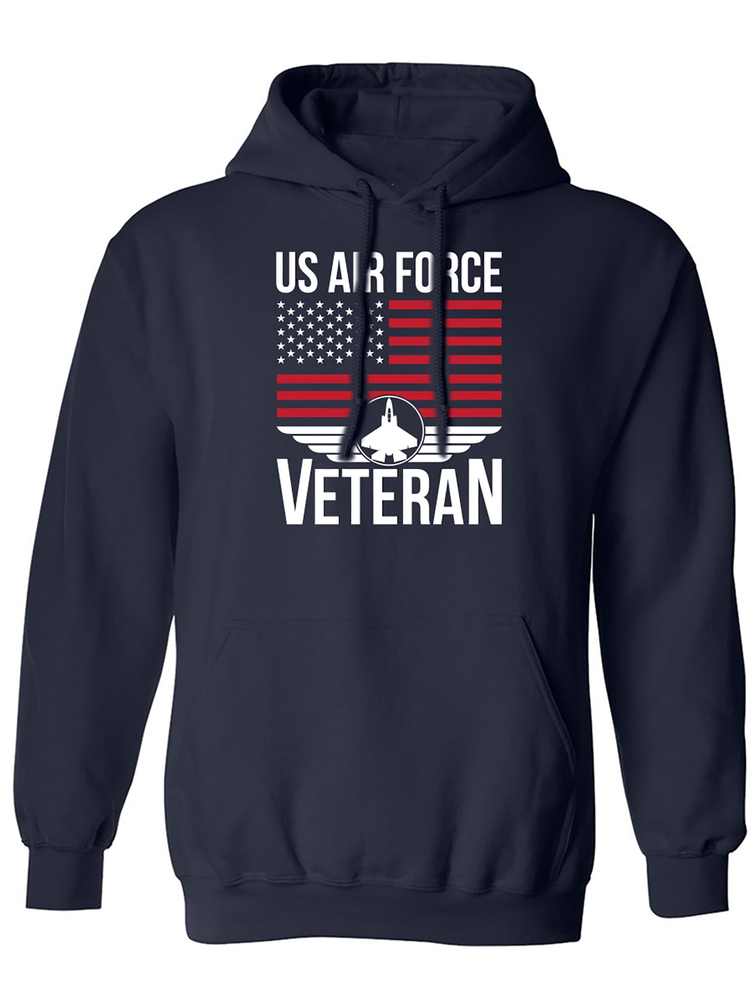 US Air Force Veteran Flag Adult Hooded Sweatshirt