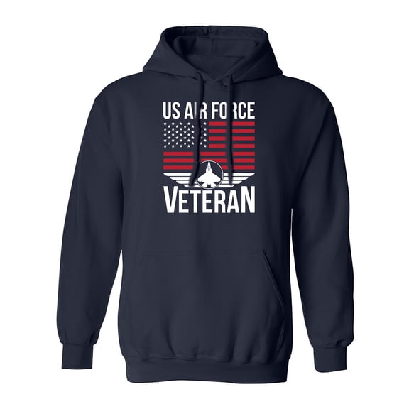 US Air Force Veteran Flag Adult Hooded Sweatshirt