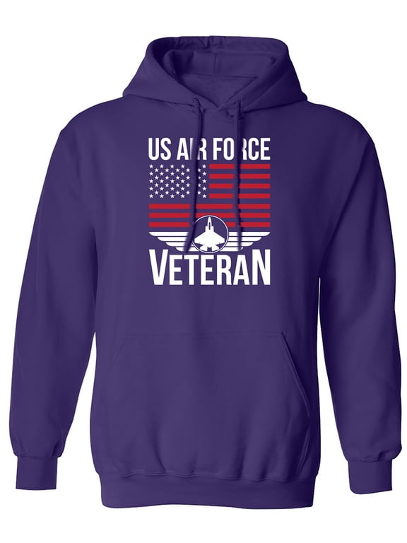 US Air Force Veteran Flag Adult Hooded Sweatshirt