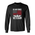 thumbnail image 1 of US Air Force Veteran Flag Adult Long Sleeve T-shirt, 1 of 3