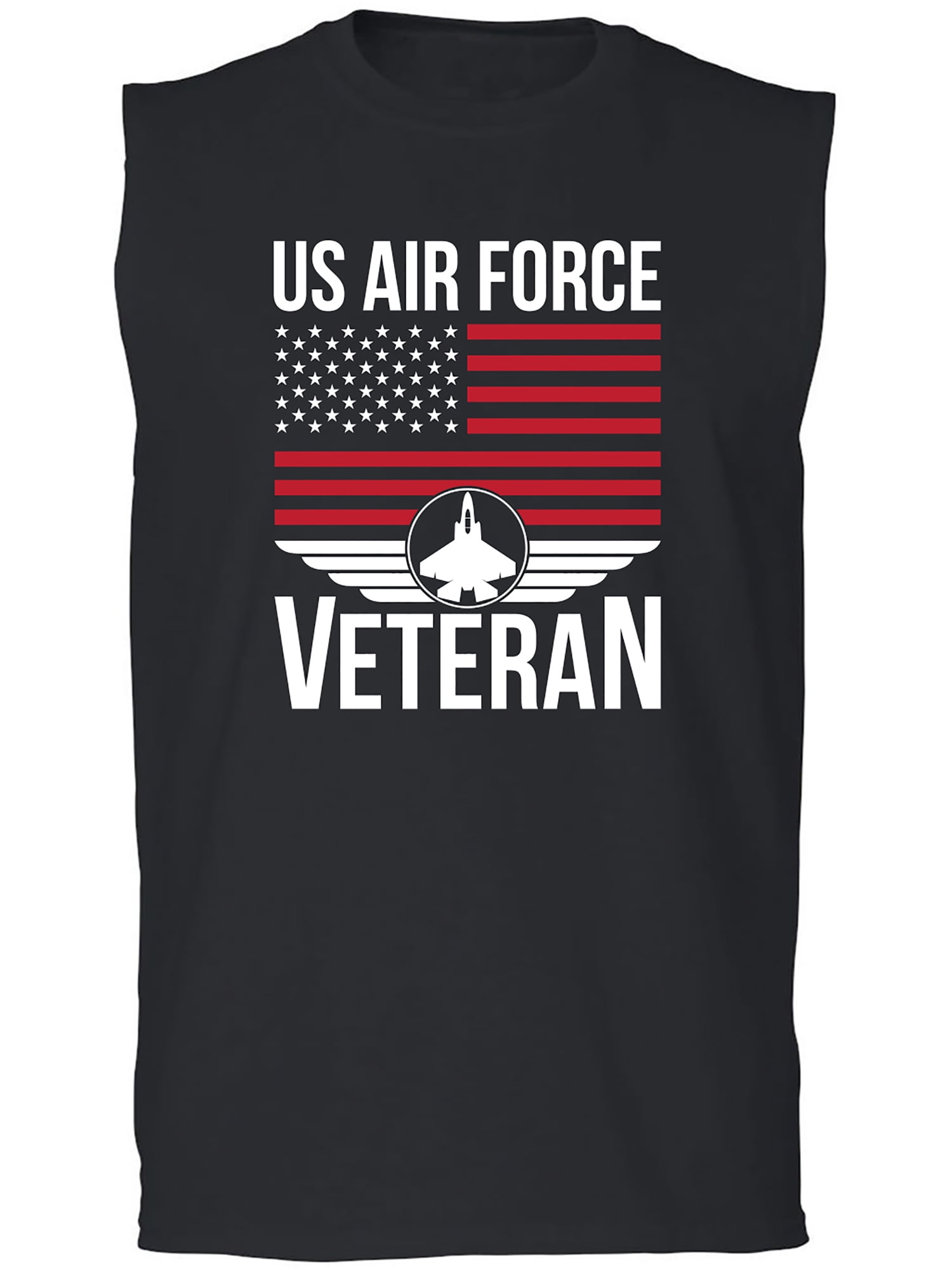 US Air Force Veteran Flag Adult Sleeveless Tee - Walmart.com