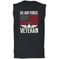 thumbnail image 1 of US Air Force Veteran Flag Adult Sleeveless Tee, 1 of 3