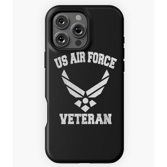US Air Force Veteran Military Pride USA Phone Case for iPhone 16 15 14 13 12 11 Pro Max