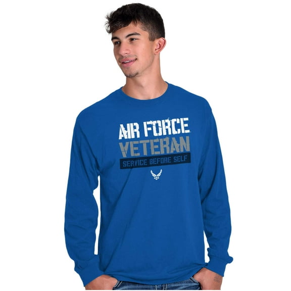 US Air Force Veteran USAF Pride Long Sleeve TShirt Men Women Brisco Brands S