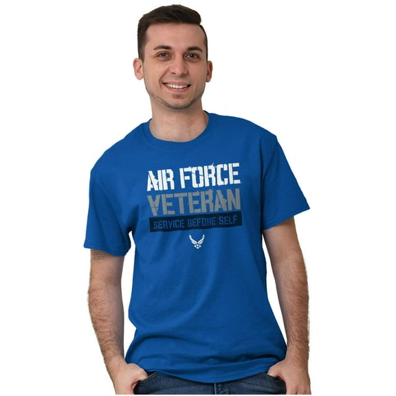 US Air Force Veteran USAF Pride Men's Graphic T Shirt Tees Brisco Brands L