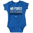 thumbnail image 1 of US Air Force Veteran USAF Pride Romper Boys or Girls Infant Baby Brisco Brands 18M, 1 of 7