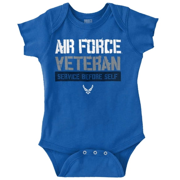 US Air Force Veteran USAF Pride Romper Boys or Girls Infant Baby Brisco Brands 18M